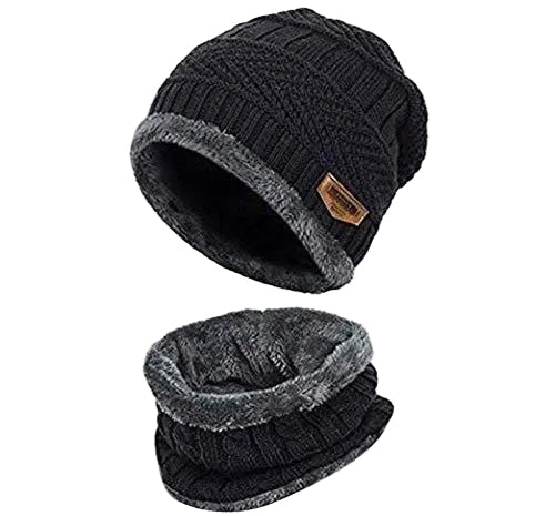 Unisex Woolen Cap Set